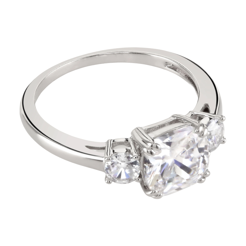 Buckley Carat Clear Meghan Sparkle Silver Ring Size K RING038S