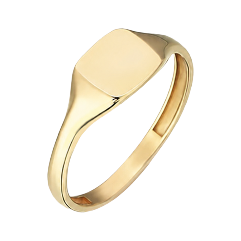 Buckley Gold Square Signet Ring Size K R582SWDF