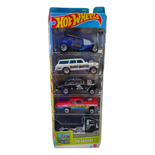 Mattel Hot Wheels Pack Of 5 Cars - Hw Gassers