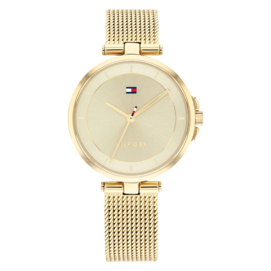 Tommy Hilfiger Ladies Watch Gold Mesh Strap 1782362