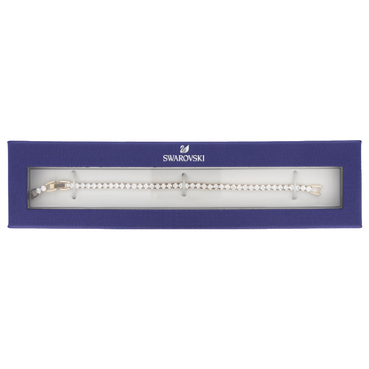 Swarovski White Tennis Bracelet Rose Gold Plated 5492235 Medium