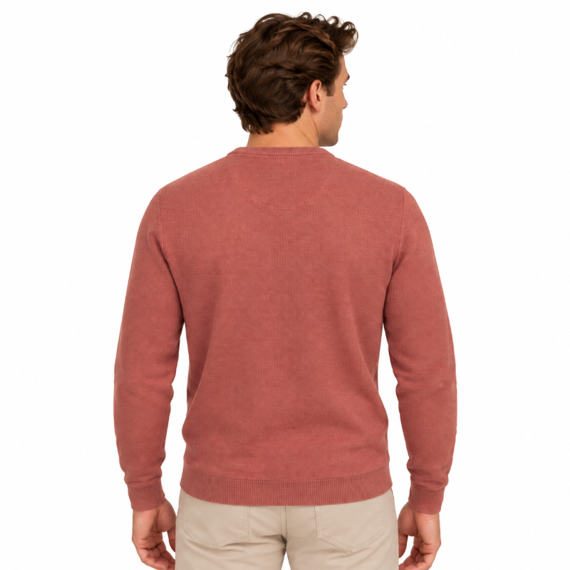Fynch-Hatton Men's Knitted Jumper Orient Red 