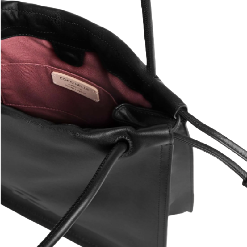 Coccinelle Dulse Leather Handbag Black