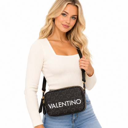 Mario Valentino Womens Liuto Bag Black VBS3KG09R