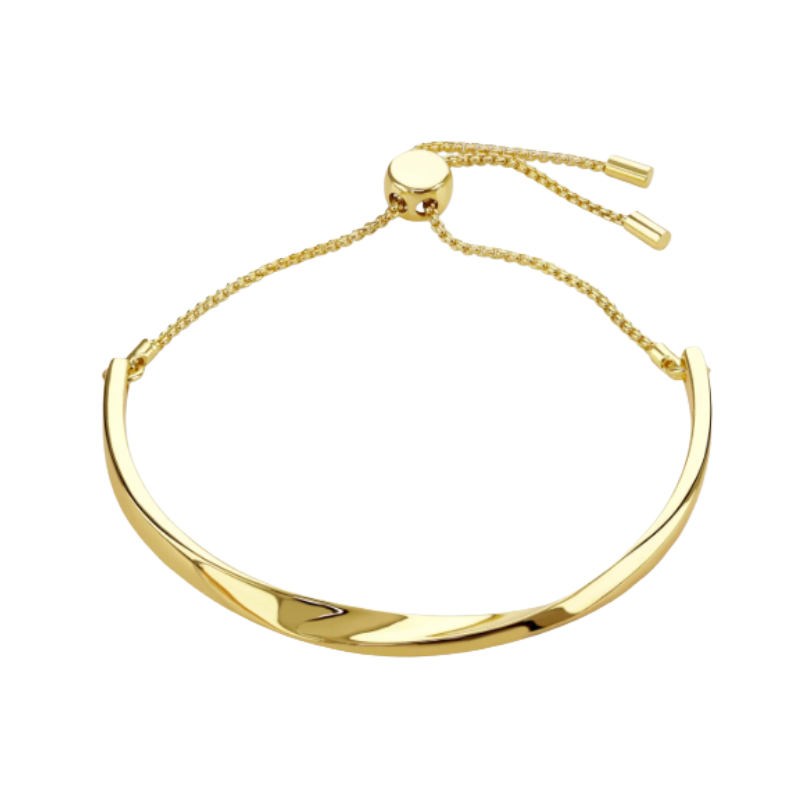 Buckley London Gold Twist Bangle BT1052