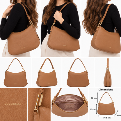 Coccinelle Womens Magie Soft Bag Skin Brown E1PQR130101