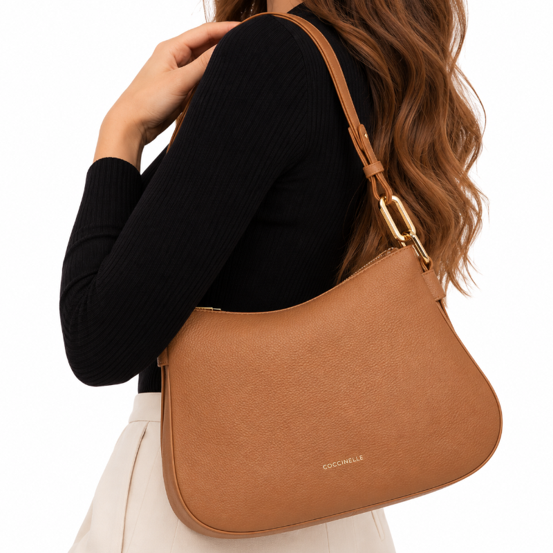 Coccinelle Womens Magie Soft Bag Skin Brown E1PQR130101
