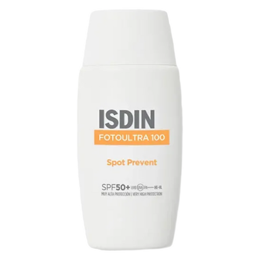 Isdin Fotoultra 100 Spot Prevent Sun Cream SPF50+ 50ml (Blemished Box)