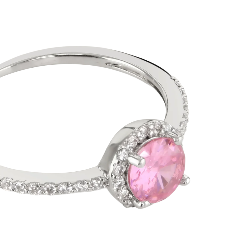 Buckley London Carat Pink Halo Ring Size O RING010S