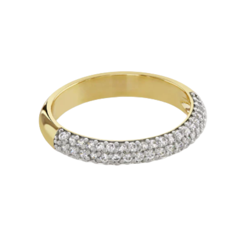 Buckley London Gold Pave Ring Size Q R608L