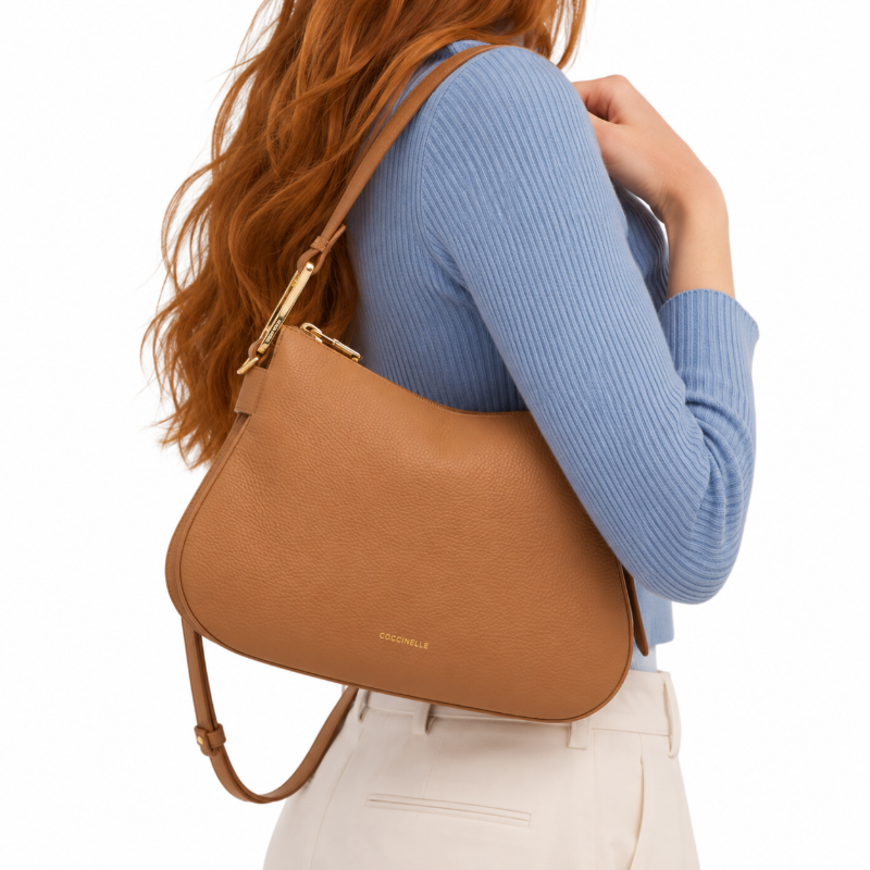 Coccinelle Womens Magie Soft Handbag Skin Brown E1PQR130201