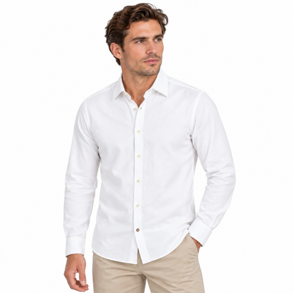 Hugo Boss Hal Kent Shirt | Casual White Linen