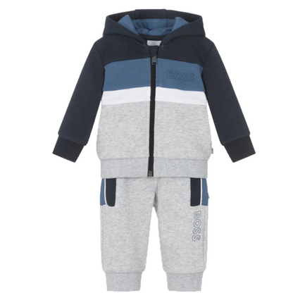 Hugo Boss Grey & Blue Kid's Tracksuit