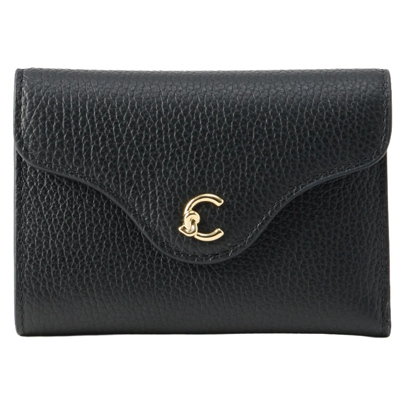 Coccinelle C-Me Soft Grained Leather Purse Noir Black