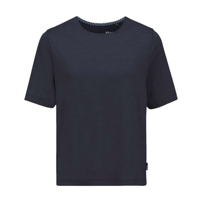 Jack Wolfskin Womens T-Shirt Dark Navy 1809671 Medium
