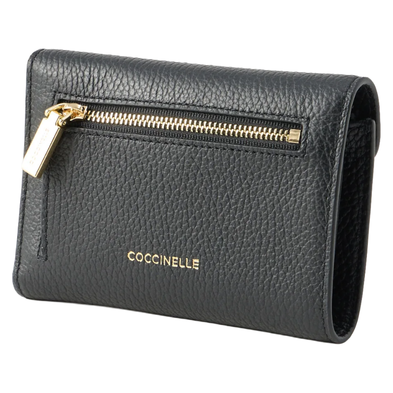 Coccinelle C-Me Soft Grained Leather Purse Noir Black