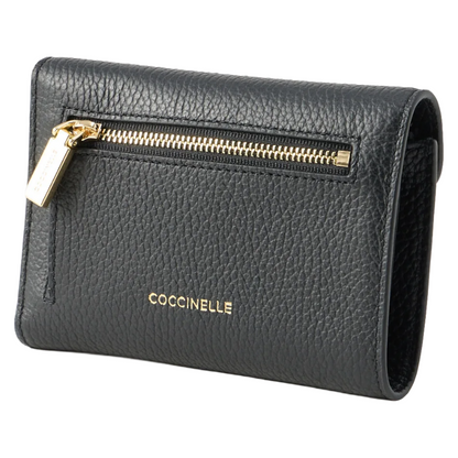 Coccinelle C-Me Soft Grained Leather Purse Noir Black