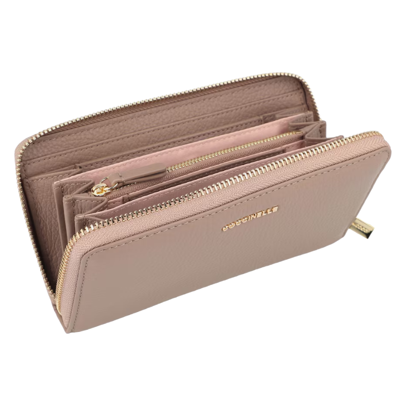 Coccinelle Women's Metallic Soft Purse Rosette