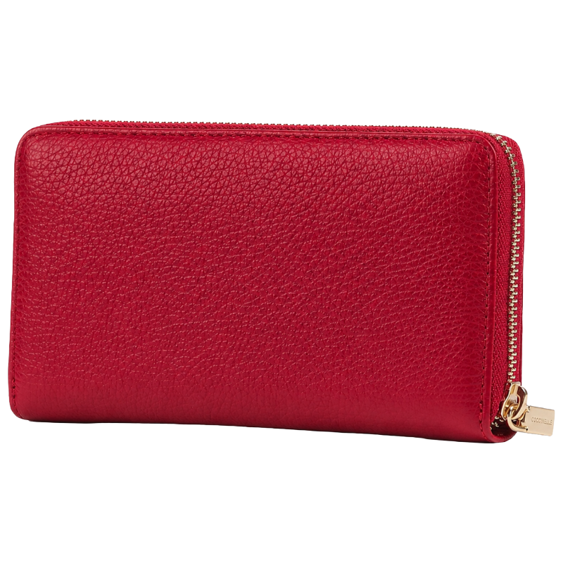 Coccinelle Women's Metallic Soft Purse Sangria Red