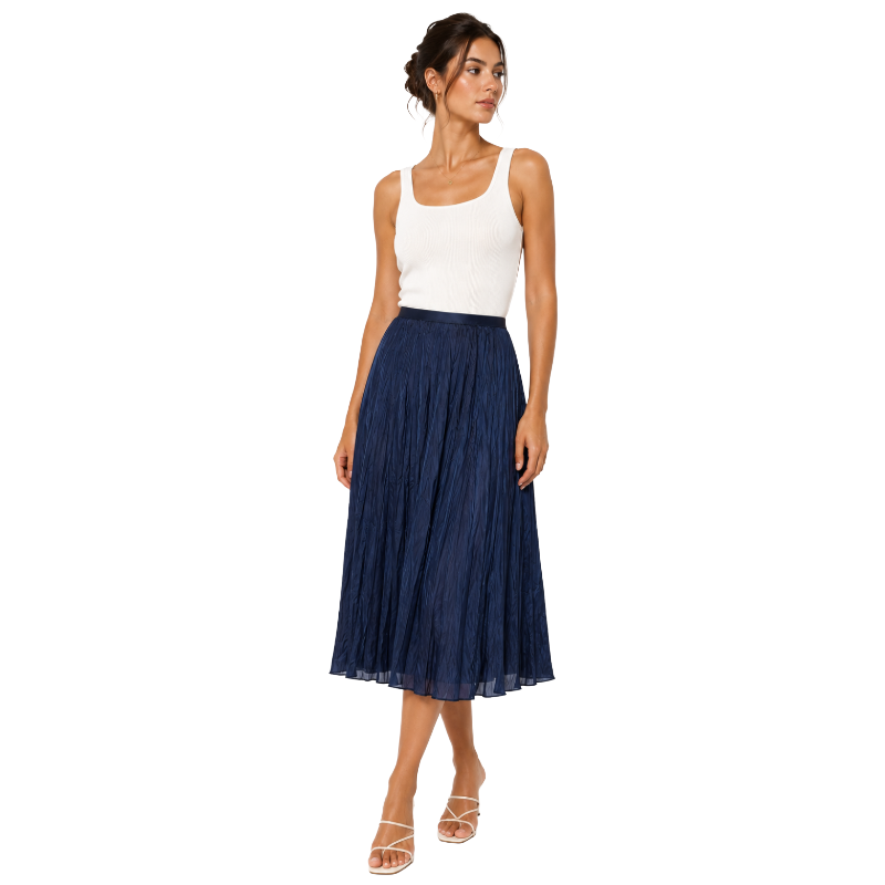 Ralph Lauren Woman's Skirt Mid Length Navy