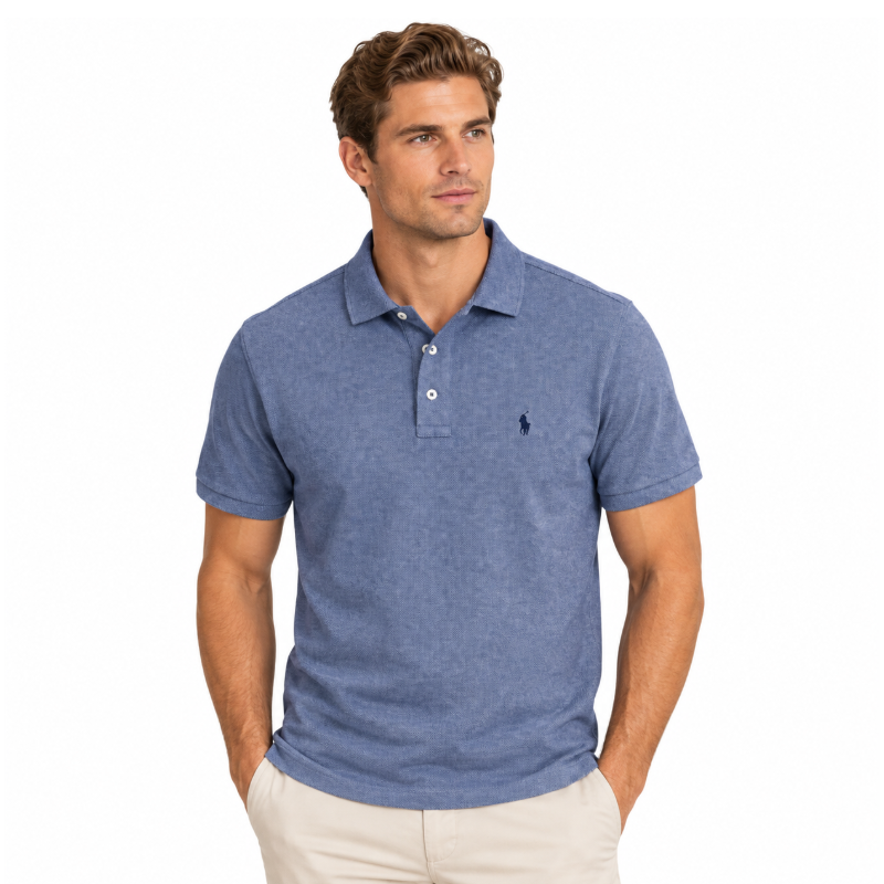Ralph Lauren Polo Linen Cotton Navy Shirt Men's