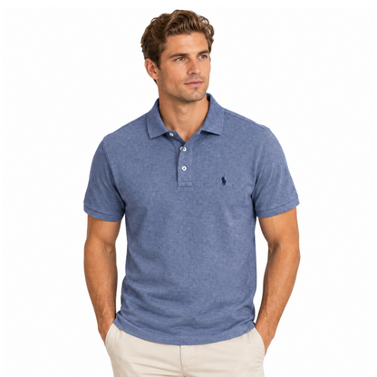 Ralph Lauren Polo Linen Cotton Navy Shirt Men's