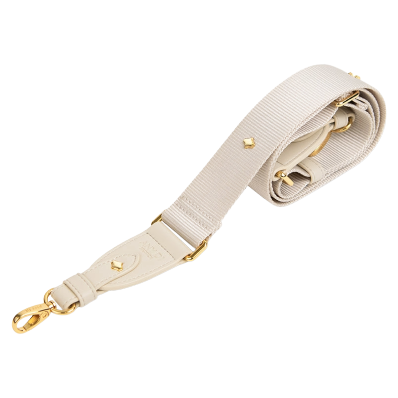 Any Di Phone Strap White/Cream Vegan Leather & Nylon 