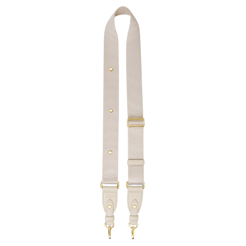 Any Di Phone Strap White/Cream Vegan Leather & Nylon 