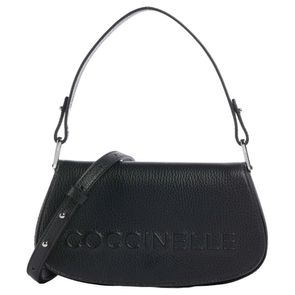 Coccinelle Womens Myrtha Maxi Crossbody/ Shoulder Handbag Black