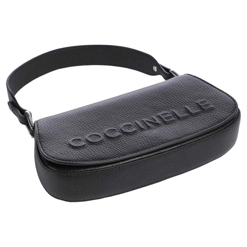 Coccinelle Womens Myrtha Maxi Crossbody/ Shoulder Handbag Black
