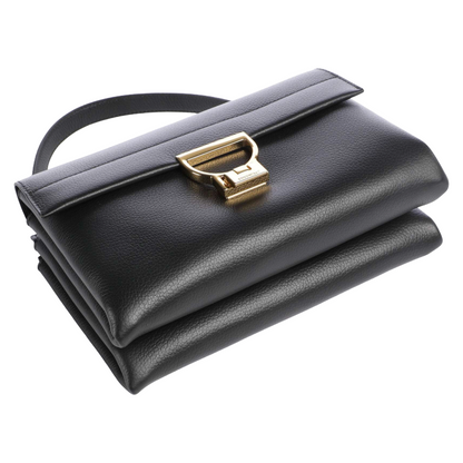 Coccinelle Womens Arlettis Handbag Grained Cow Leather Black