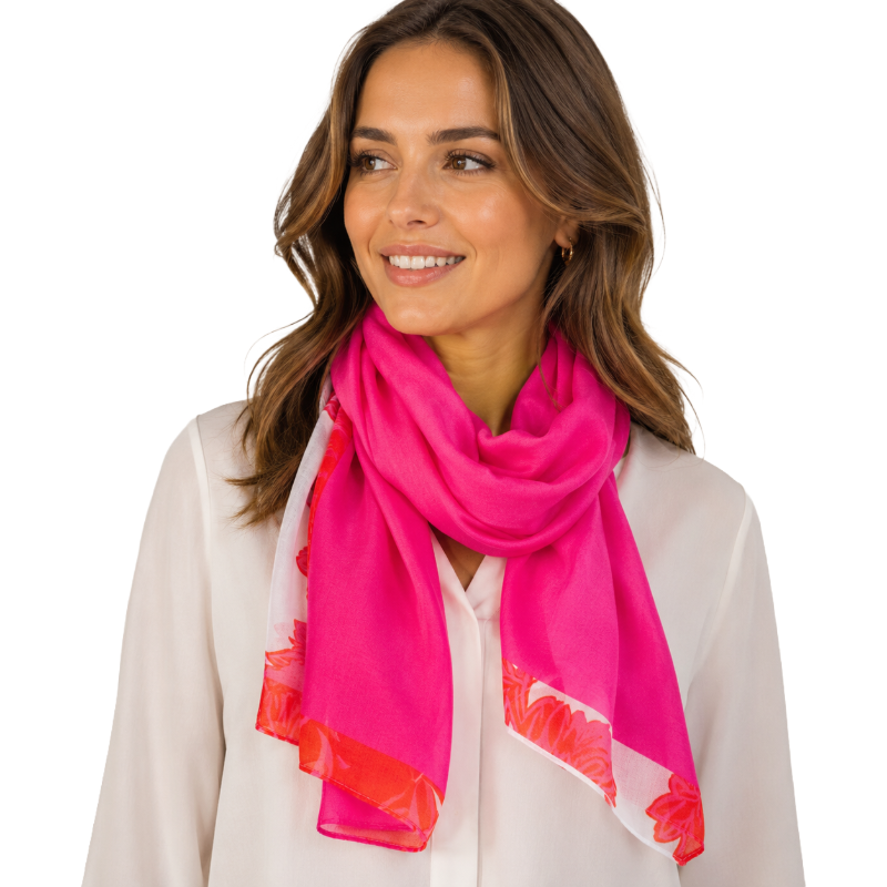 Lascana Women's Scarf Pink One Size 