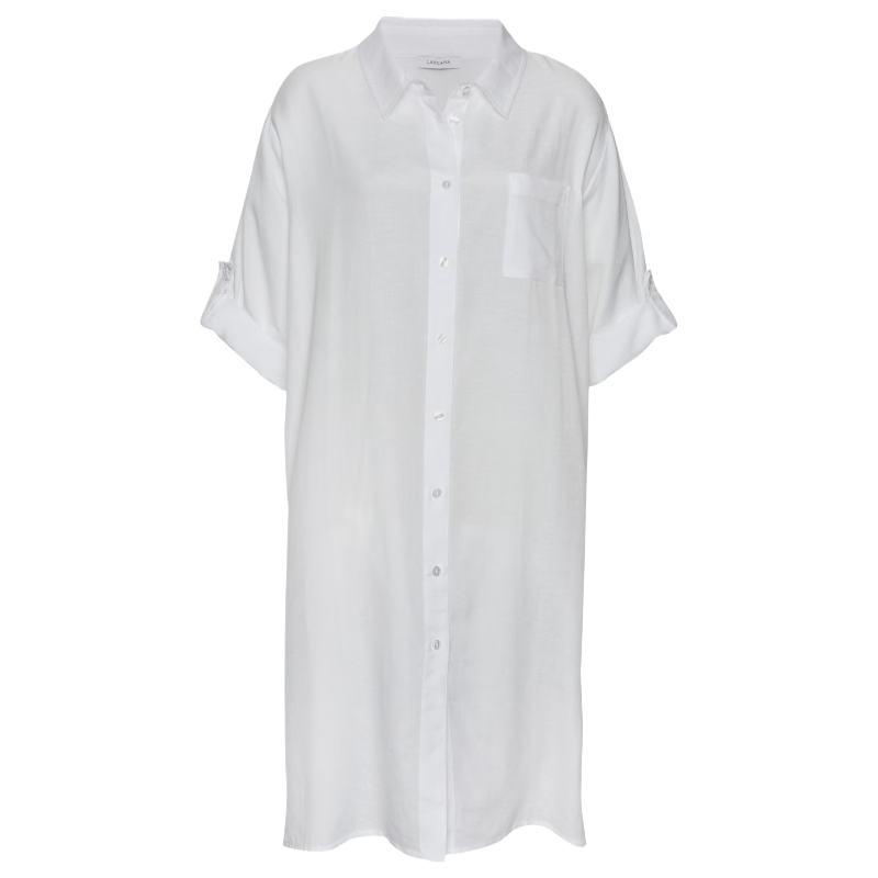 Lascana Women's Blouse Longbluse White 