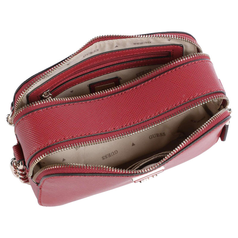 Guess Noelle II Crossbody Shoulder Bag Garnet Red
