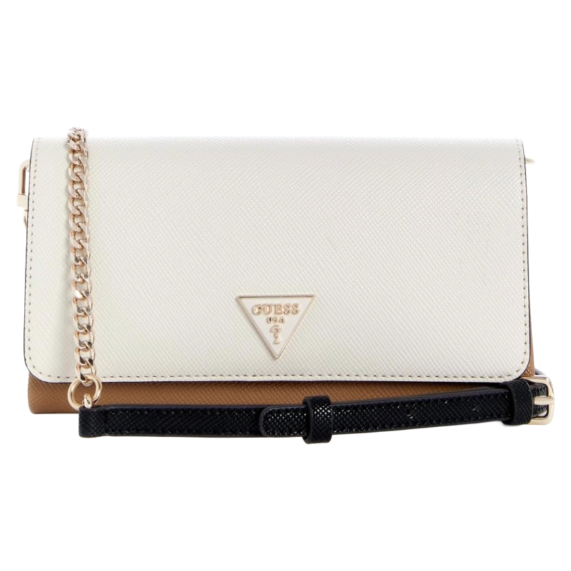 Guess Women's Noelle II Mini Crossbody Bag Tan Multi