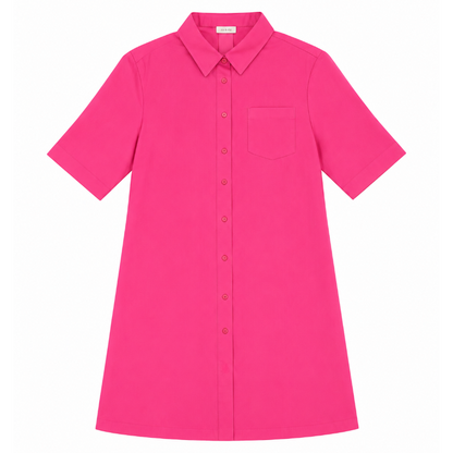Lascana Women's Blouse Shirt Dress Pink 