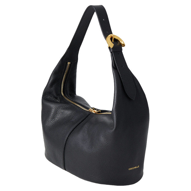 Coccinelle Fernanda Leather Handbag Midnight Blue