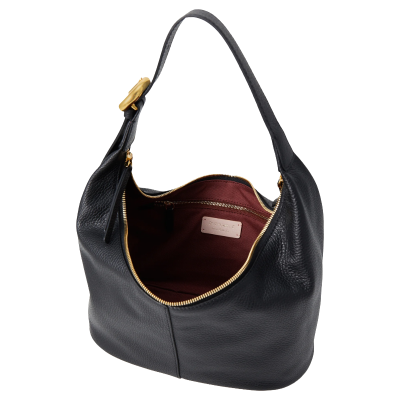 Coccinelle Fernanda Leather Handbag Midnight Blue