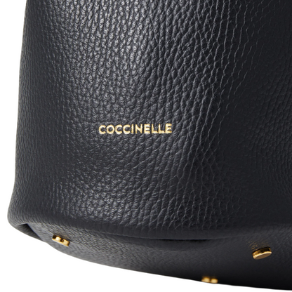 Coccinelle Fernanda Leather Handbag Midnight Blue