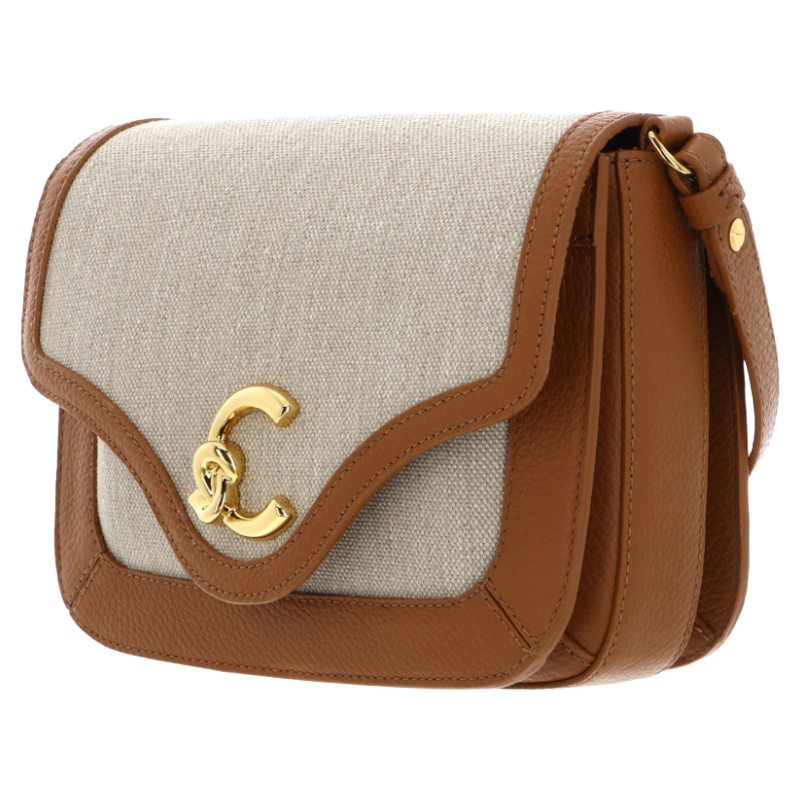 Coccinelle Women's C-Me Canvas Handbag Natural/Cuir