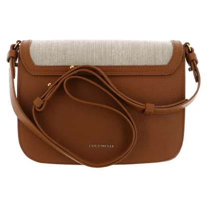 Coccinelle Women's C-Me Canvas Handbag Natural/Cuir