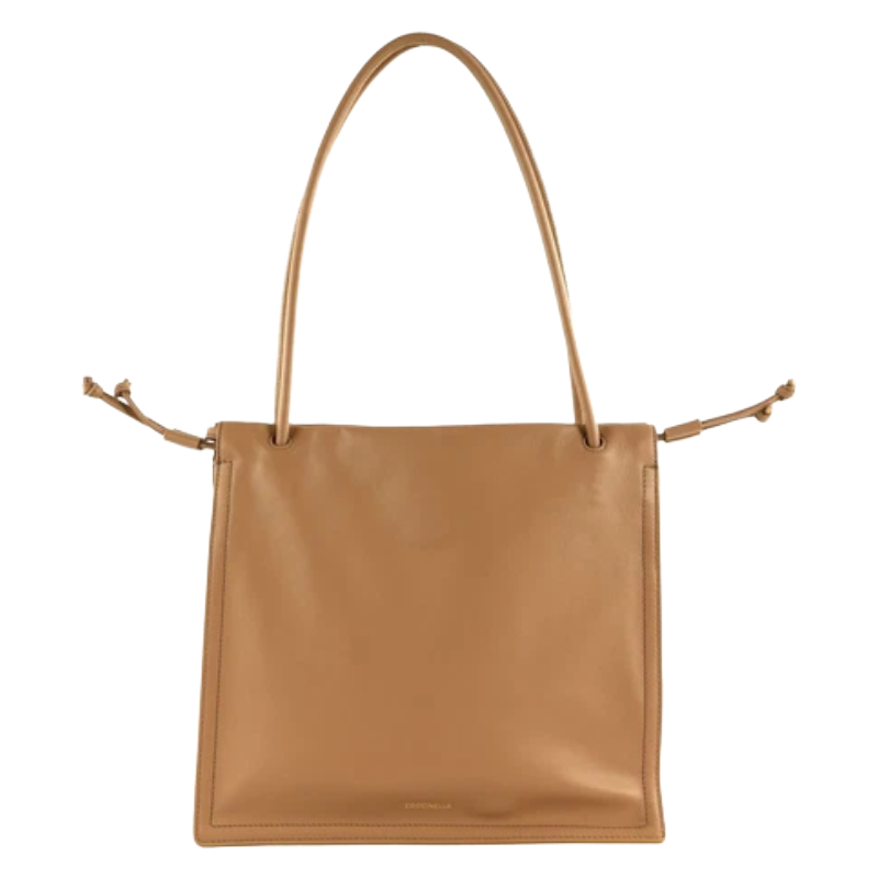 Coccinelle Dulse Skin Tan Leather Shoulder Handbag Beige