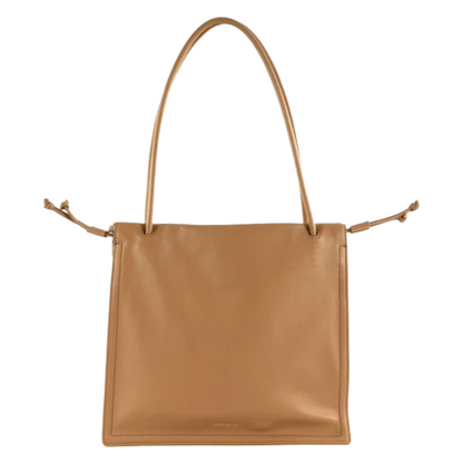 Coccinelle Dulse Skin Tan Leather Shoulder Handbag Beige