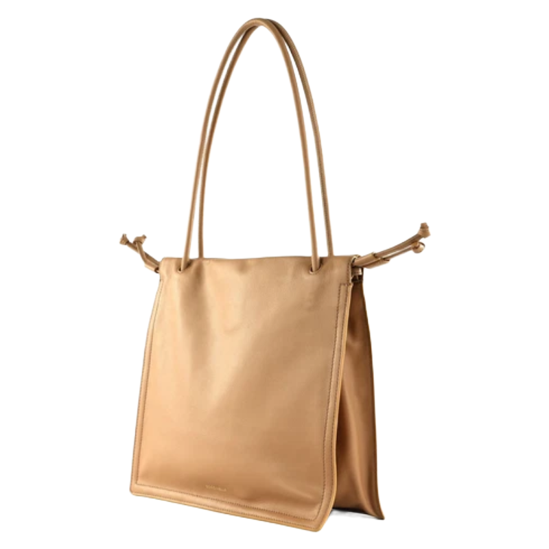 Coccinelle Dulse Skin Tan Leather Shoulder Handbag Beige