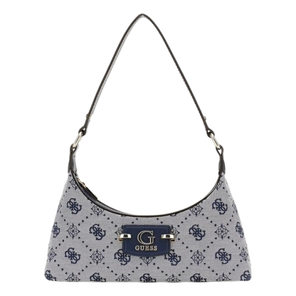 Guess Neda Zip Top Shoulder Bag Navy Blue
