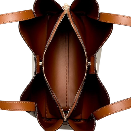 Guess Womens Nicolette Handbag Natural/Caramel 