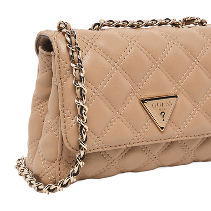 Guess Giully II Mini Crossbody Shoulder Bag Beige