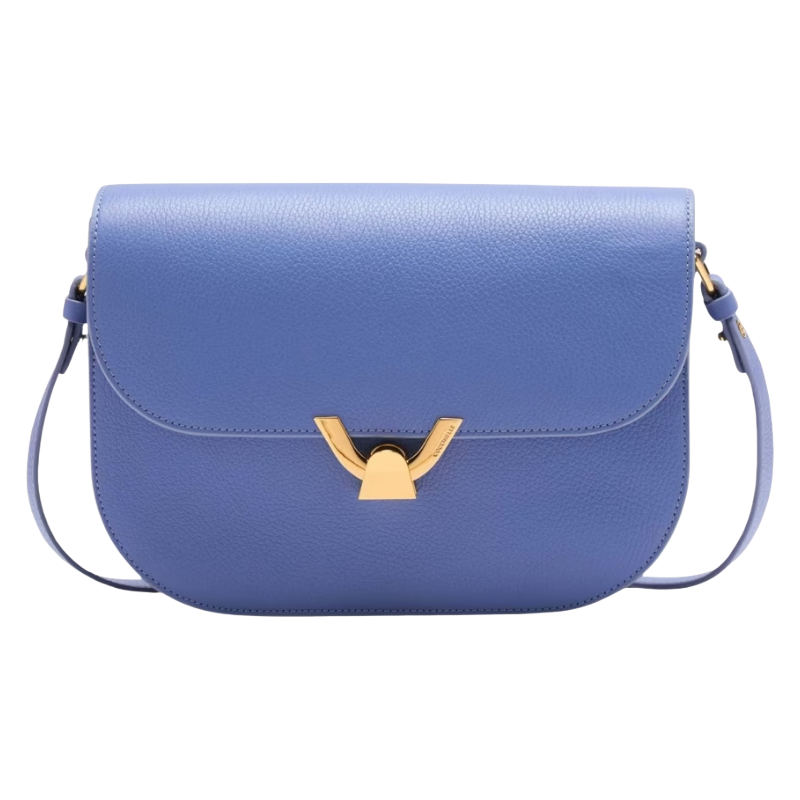 Coccinelle Dew Leather Crossbody Bag Azul Blue