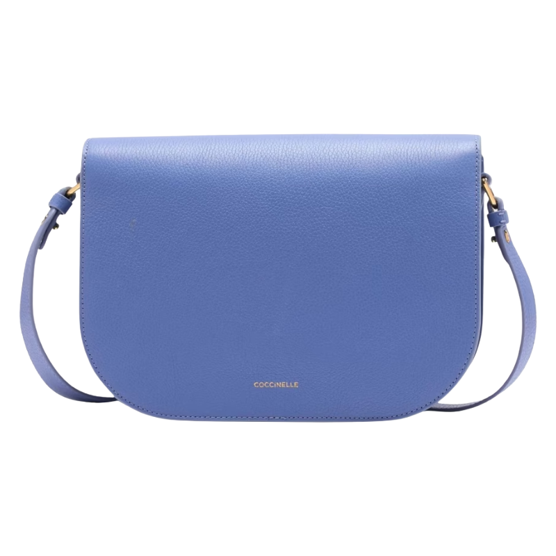 Coccinelle Dew Leather Crossbody Bag Azul Blue