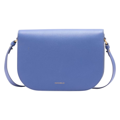Coccinelle Dew Leather Crossbody Bag Azul Blue